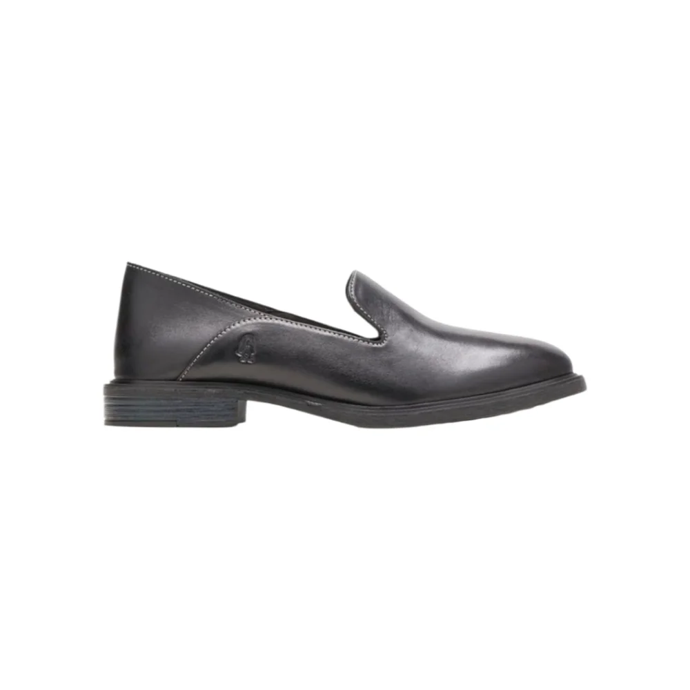 Hush Puppies Bailey Slip-On Loafers, Black Leather, Women's 9.5 M
